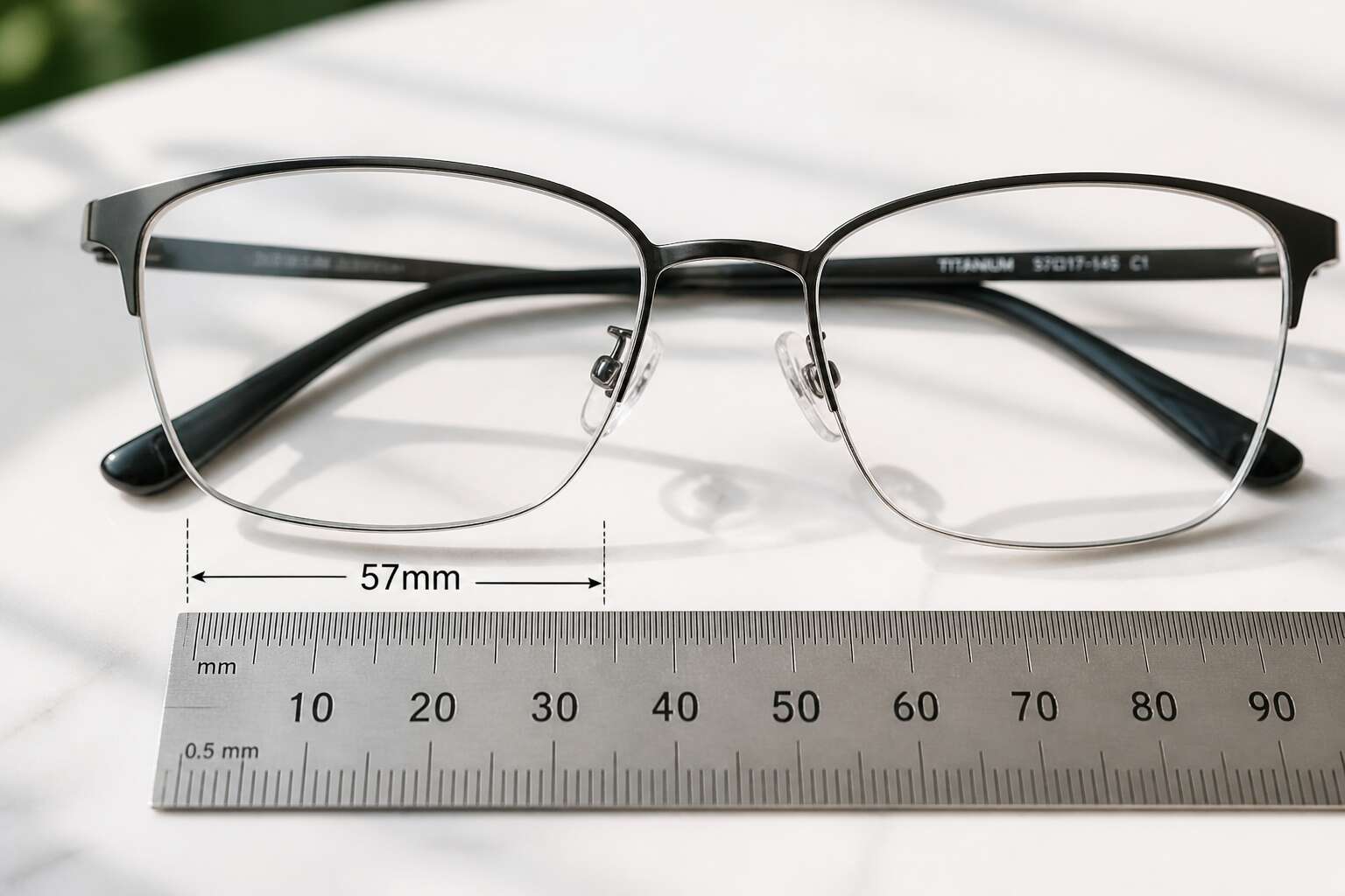 prescription glasses 57mm
