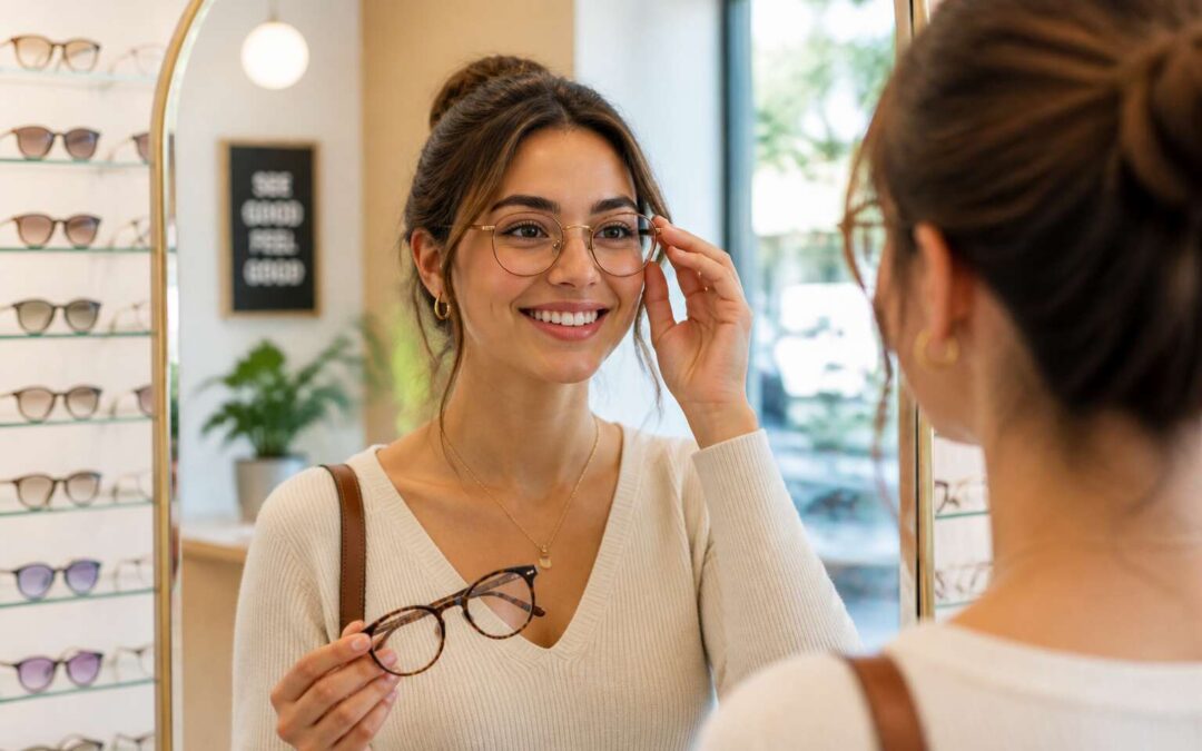 Find your perfect pair with a prescription glasses try on.