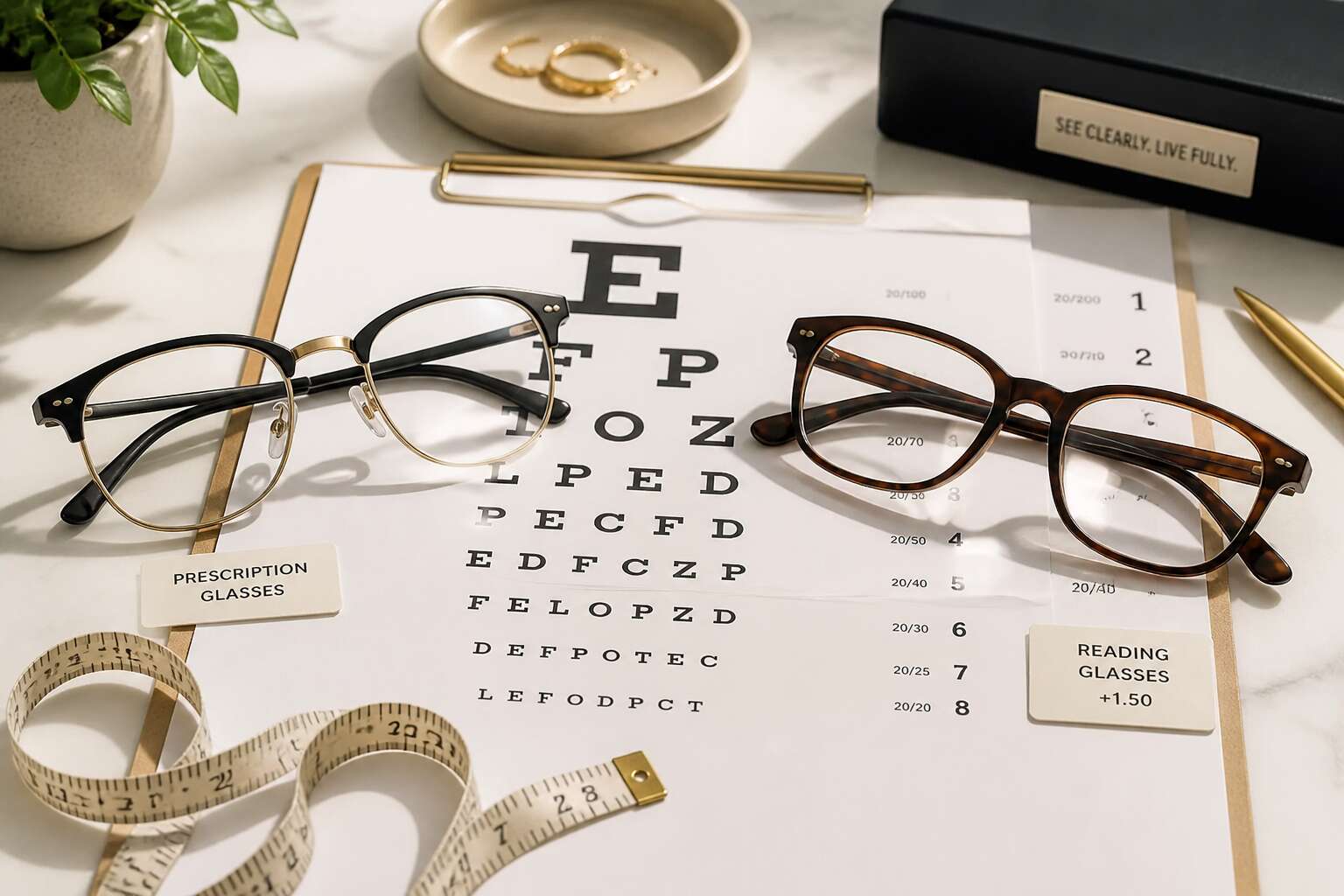 prescription glasses vs over the counter